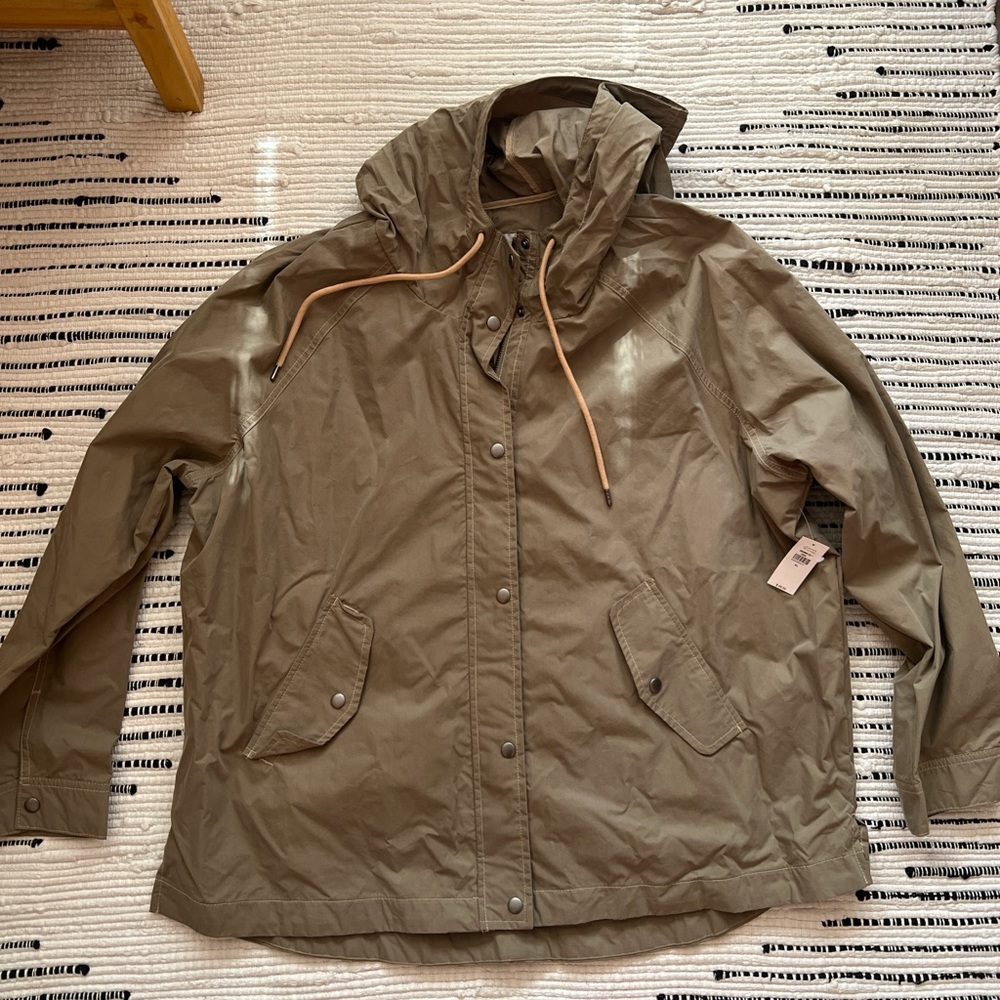 NWT Old Navy Olive Green Hooded spring Jacket